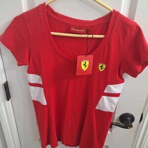 Ferrari Womens Race Tee.  NWT